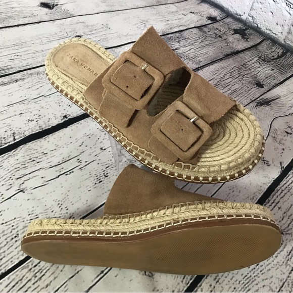 Zara Soft Suede Espadrilles/ Sandals - Picture 2 of 7